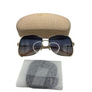 Lui Jo Gold Sunglasses w/Prescription Lenses Extra Lenses Case